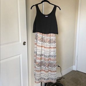 Xhilaration tribal print midi dress